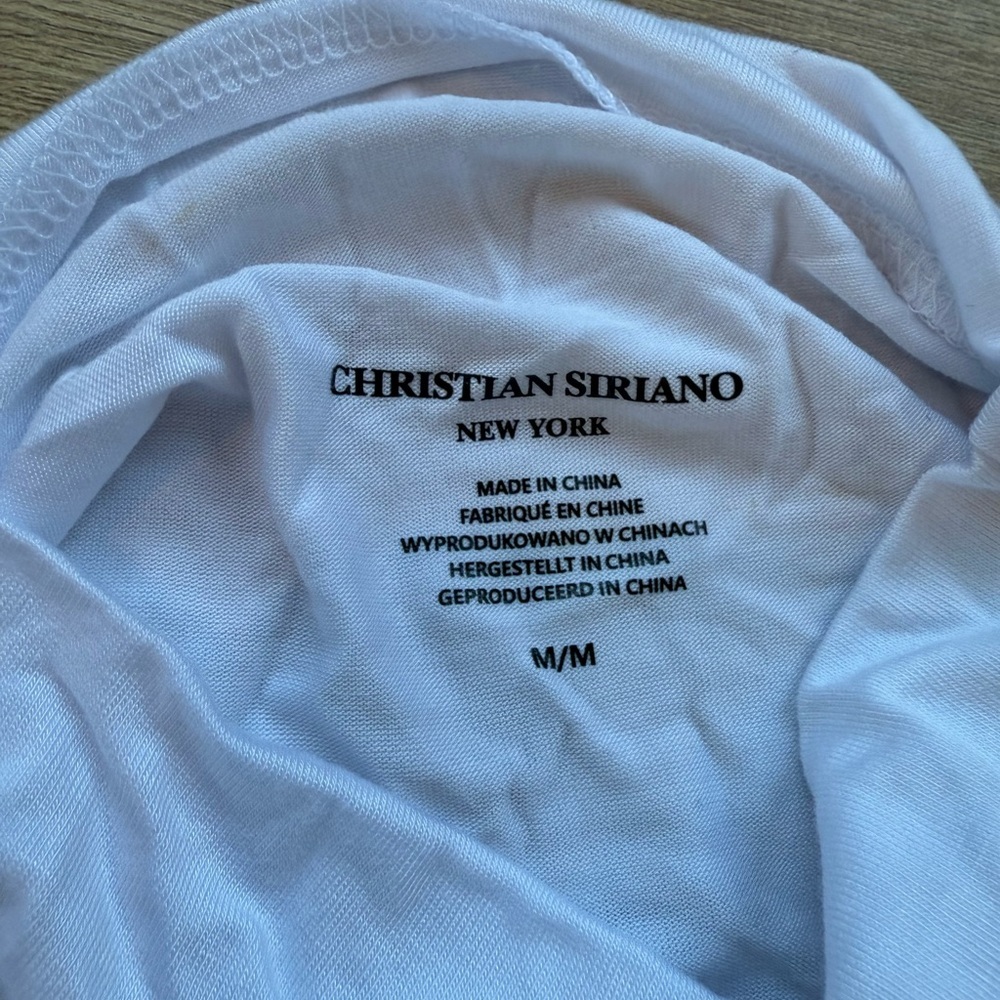 Christian Siriano White Mock Neck Tank - Picture 3 of 3